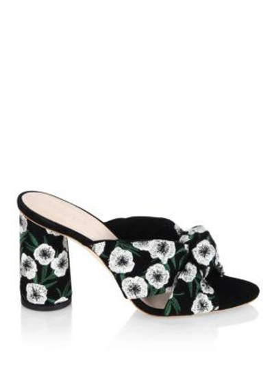 Shop Loeffler Randall Coco Knotted Sandals In Black Anemone