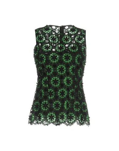 Shop Dolce & Gabbana Top In Green