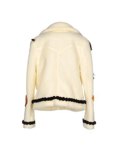 Shop Au Jour Le Jour Jackets In Ivory