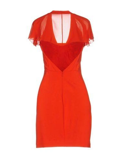Shop Roberto Cavalli Short Dress In Orange