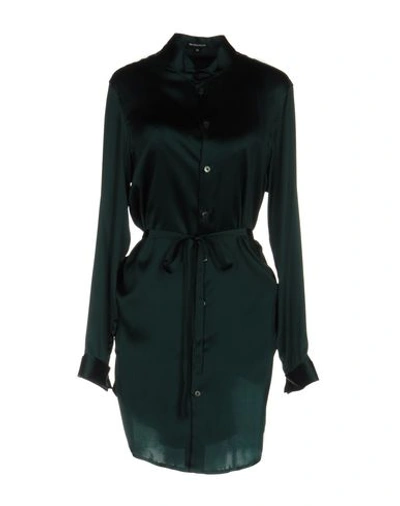 Ann Demeulemeester Solid Colour Shirts & Blouses In Dark Green