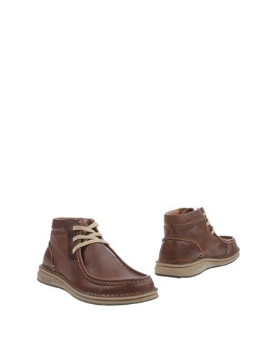 Birkenstock Ankle Boots In Brown