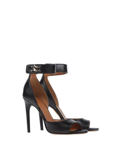 Shop Givenchy Sandals In Black