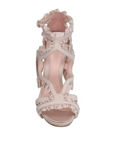 Shop Alexander Mcqueen Sandals In Light Pink