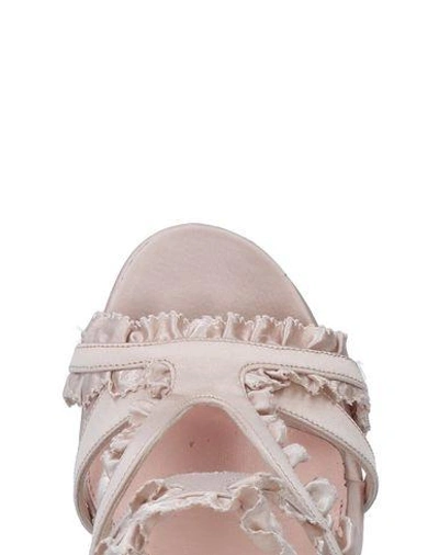 Shop Alexander Mcqueen Sandals In Light Pink