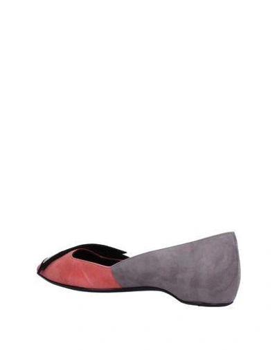 Shop Pierre Hardy Ballet Flats In Coral