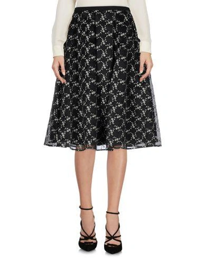 Shop Erdem Knee Length Skirt In Black