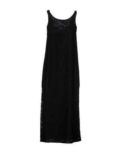 Shop Au Jour Le Jour 3/4 Length Dresses In Black