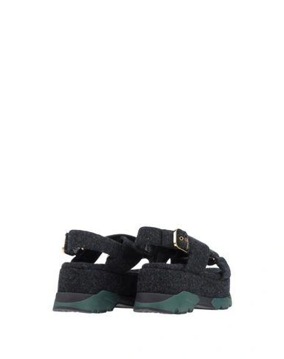 Shop Marni Sandals In Стальной Серый