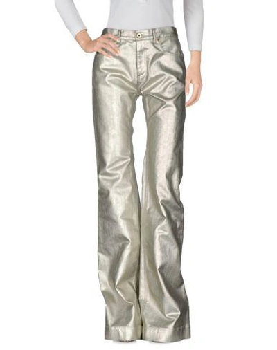 Shop Roberto Cavalli Denim Pants In Grey