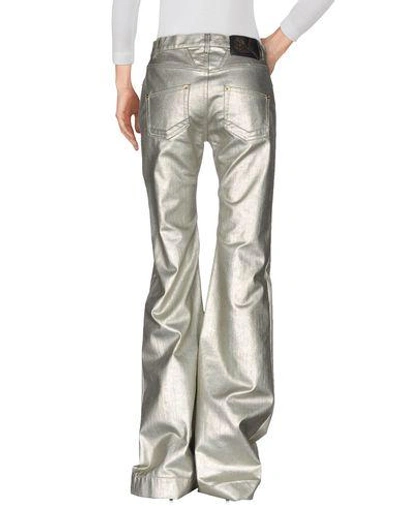 Shop Roberto Cavalli Denim Pants In Grey