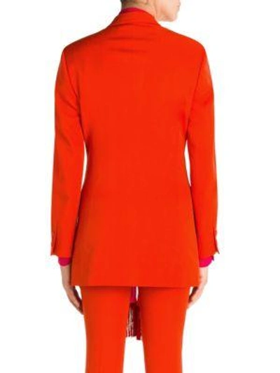 Shop Stella Mccartney Nicola Wool Jacket In Gypsy Red