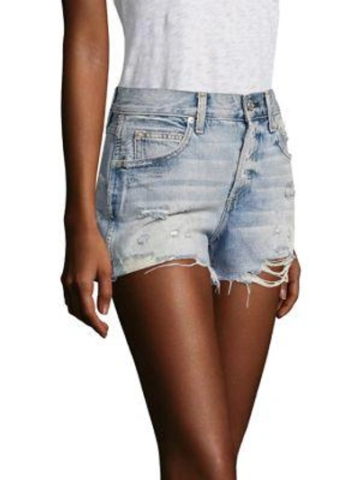 Shop Amo Tomboy Distressed Cut Off Shorts In Starboard