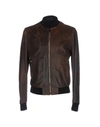 DOLCE & GABBANA Leather jacket,41703316PN 7