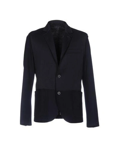 Lanvin Suit Jackets In Dark Blue