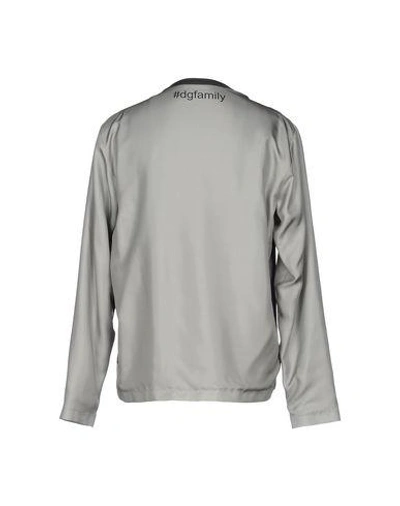 Shop Dolce & Gabbana Man T-shirt Light Grey Size 36 Silk