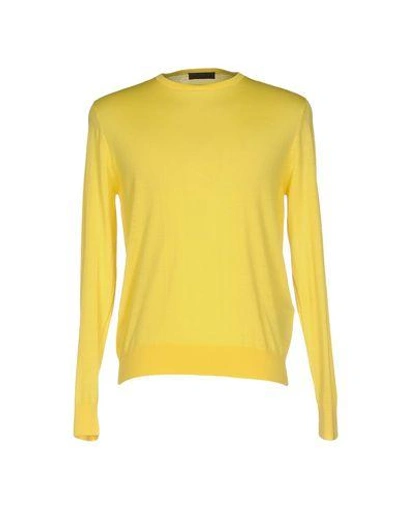 Shop Prada Sweaters In Yellow