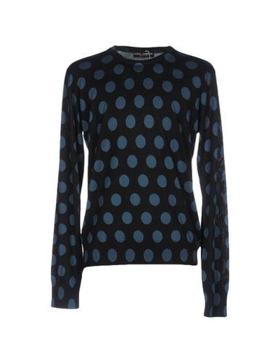 Shop Dolce & Gabbana Sweaters In Slate Blue