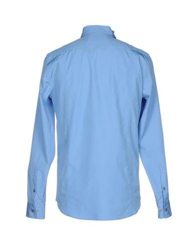 Shop Marni Shirts In Sky Blue