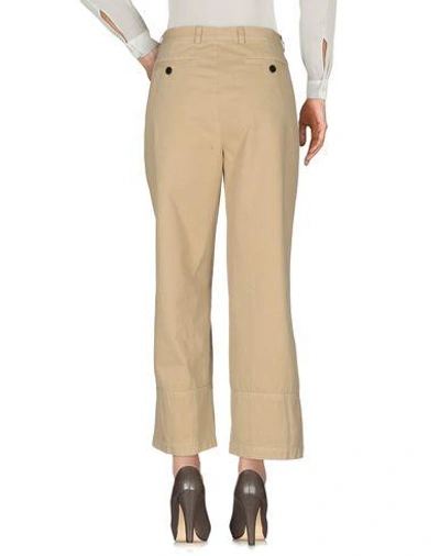 Shop Dries Van Noten Casual Pants In Sand