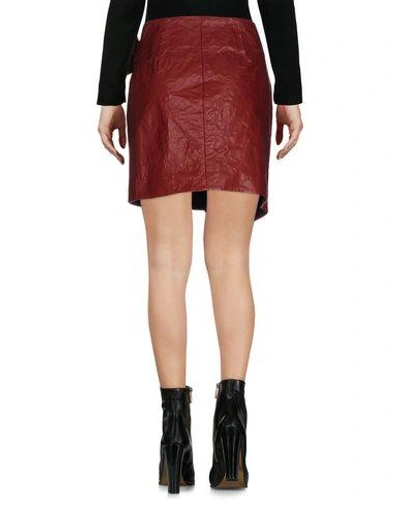 Shop Isabel Marant Mini Skirt In Brick Red