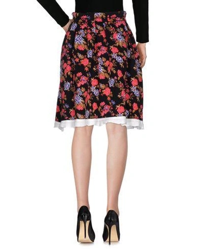 Shop Msgm Knee Length Skirt In Pink
