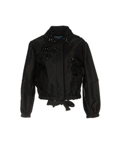 Shop Prada Jacket In Black