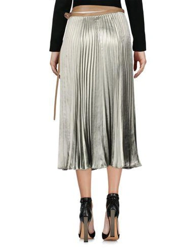 Shop Valentino 3/4 Length Skirt In Light Green