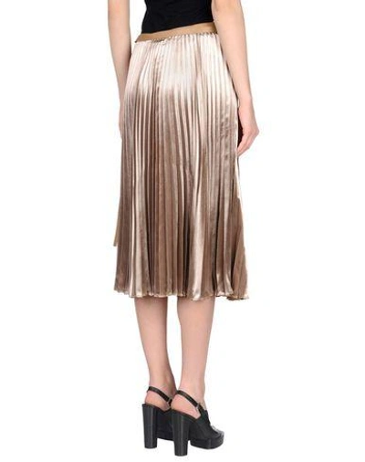 Shop Valentino Garavani Woman Midi Skirt Light Brown Size 8 Viscose, Silk In Beige