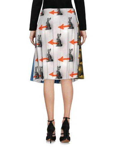 Shop Prada Midi Skirts In White