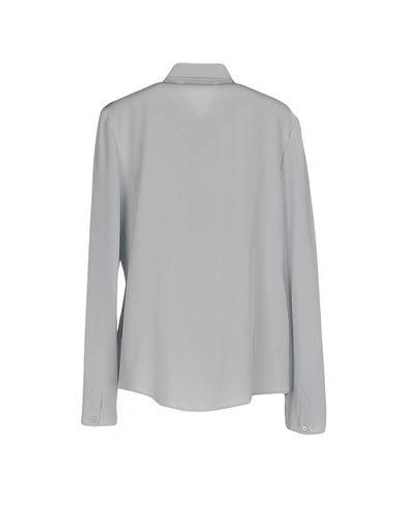 Shop Prada Lace Shirts & Blouses In Light Grey