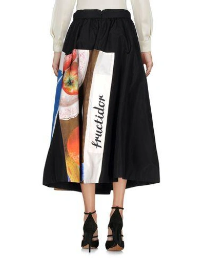 Shop Prada 3/4 Length Skirts In Black