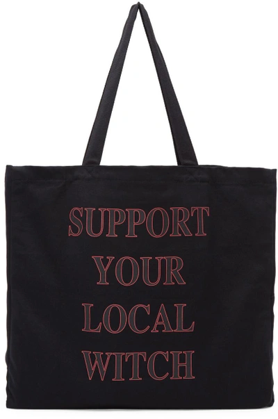 Shop Perks And Mini Black 'support Your Local Witch' Tote