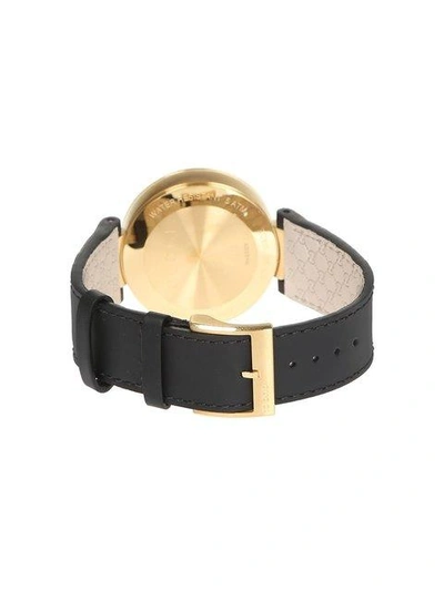 Shop Gucci Interlocking G Watch In Black