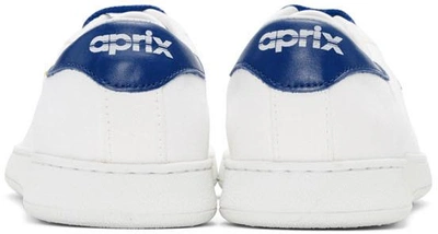 White & Blue Canvas APR-003 Sneakers