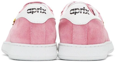 Shop Aprix Pink Suede Apr-002 Sneakers