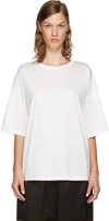 JIL SANDER White Open Back T-Shirt