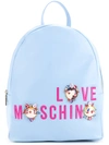 LOVE MOSCHINO logo medium backpack,ПОЛИУРЕТАН100%