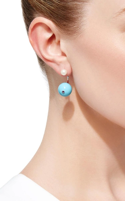Shop Delfina Delettrez Stone-edge Piercing Earring