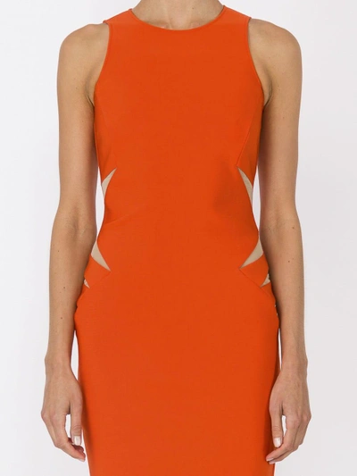 Shop Mugler Cut Out Detail Dress