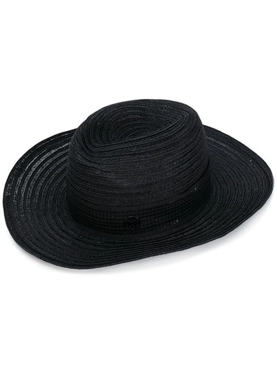 Maison Michel Grosgrain Trim Hat