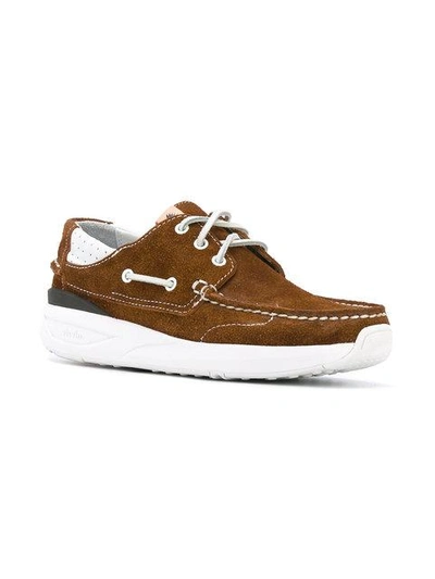 Shop Visvim Classic Boat Shoes - Brown