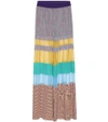 MISSONI KNITTED COTTON-BLEND TROUSERS,P00246986