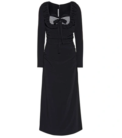 Alessandra Rich Jersey Dress In Black