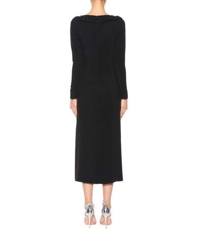 Shop Alessandra Rich Jersey Dress In Black