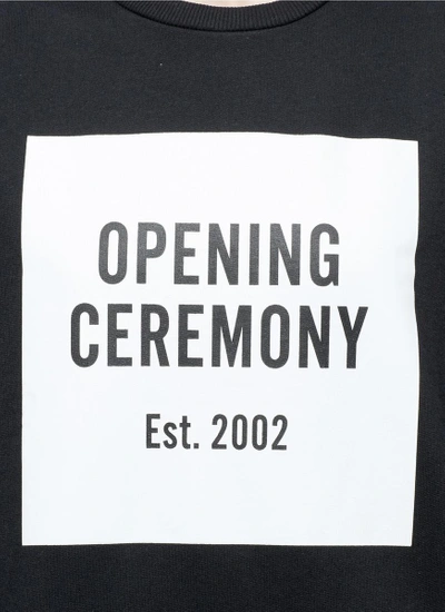 Shop Opening Ceremony 'oc' Mirrored Logo Print Cotton Fleece Sweatshirt