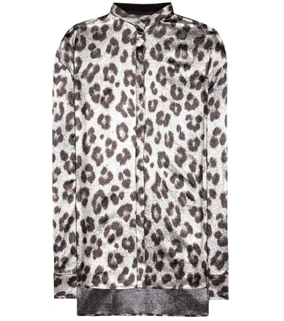 Haider Ackermann Leopard-printed Silk-blend Blouse