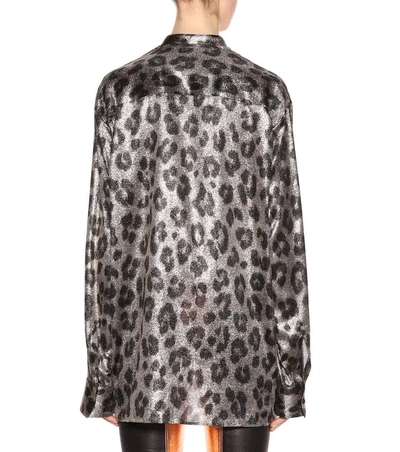 Shop Haider Ackermann Leopard-printed Silk-blend Blouse