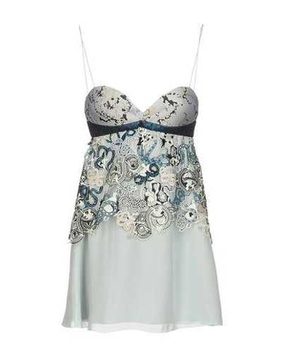 Mary Katrantzou Silk Top In Light Green