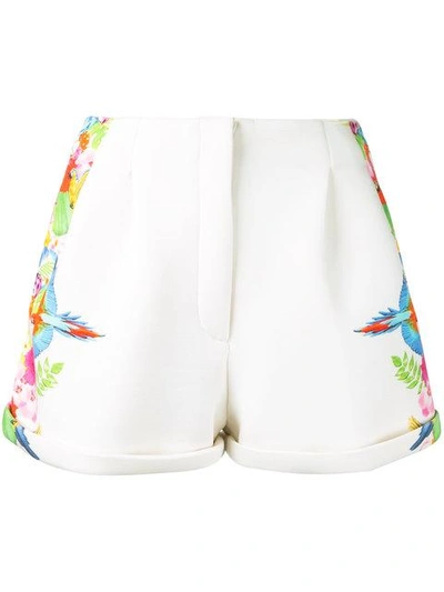Shop Manish Arora Tropical Print Shorts - White